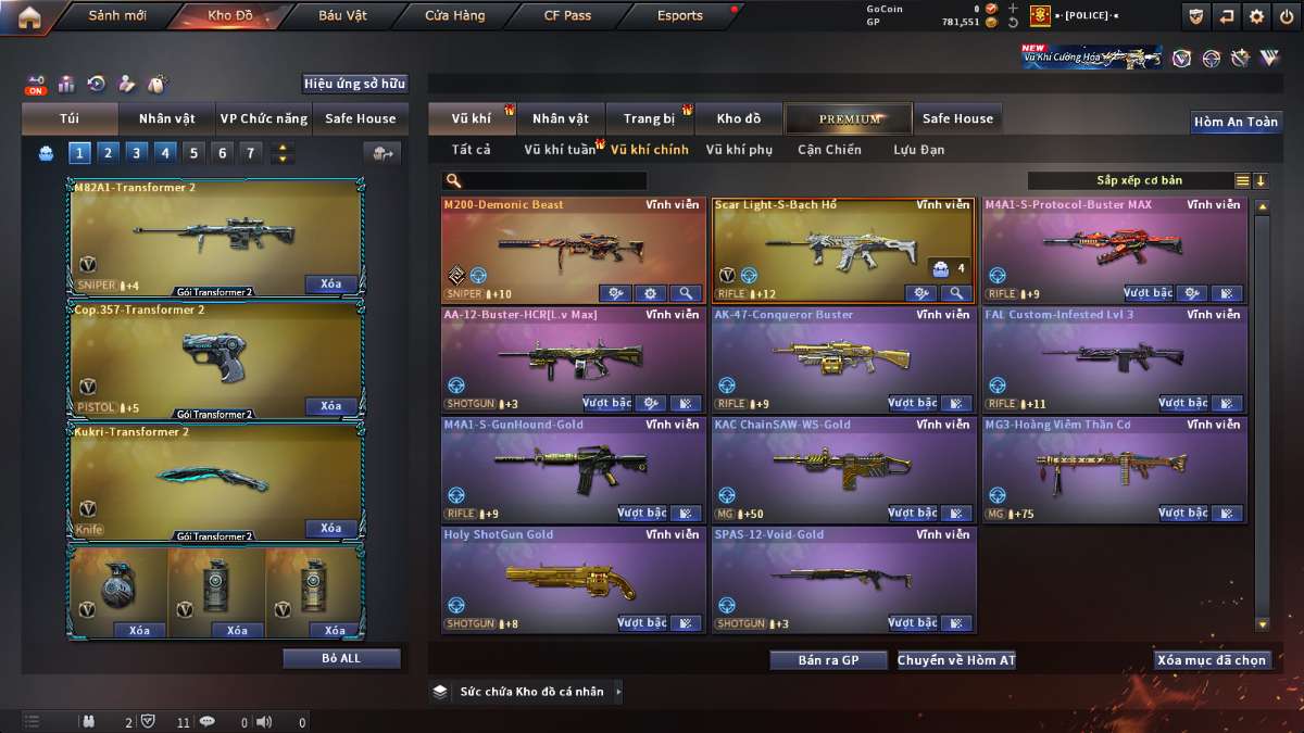 shop acc cf uy tin gia re